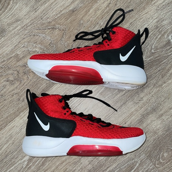 EUC Men’s Nike Zoom Rize BQ5468-600 University Red Basketball Shoes US 7 - Picture 4 of 9